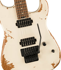 Charvel Pro-Mod Relic San Dimas Style 1 HH FR PF Guitarra Eléctrica Weathered White 4