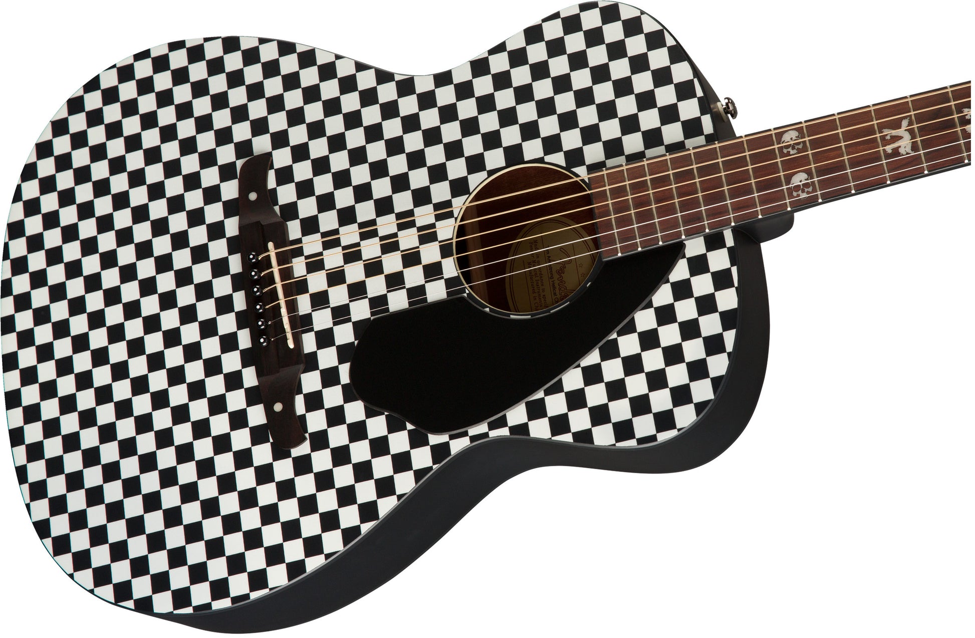 Fender Tim Armstrong Hellcat Checkerboard WN Guitarra Electroacústica Concierto 3