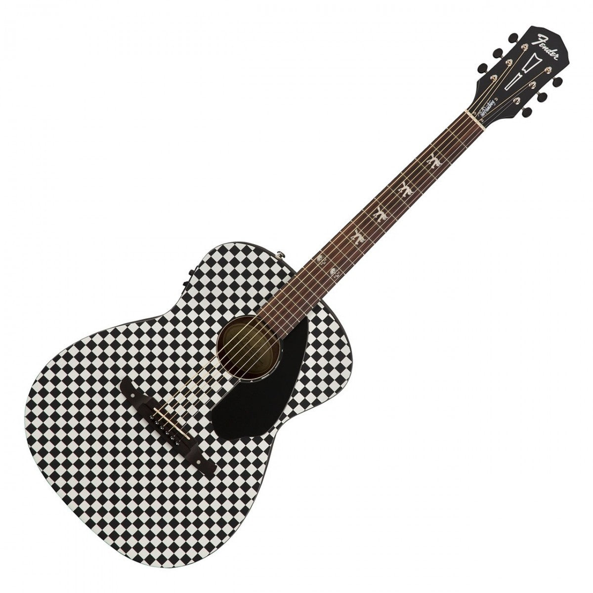 Fender Tim Armstrong Hellcat Checkerboard WN Guitarra Electroacústica Concierto 8