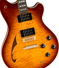 EVH Sa126 Special QM EB Guitarra Eléctrica Tobacco Sunburst 4