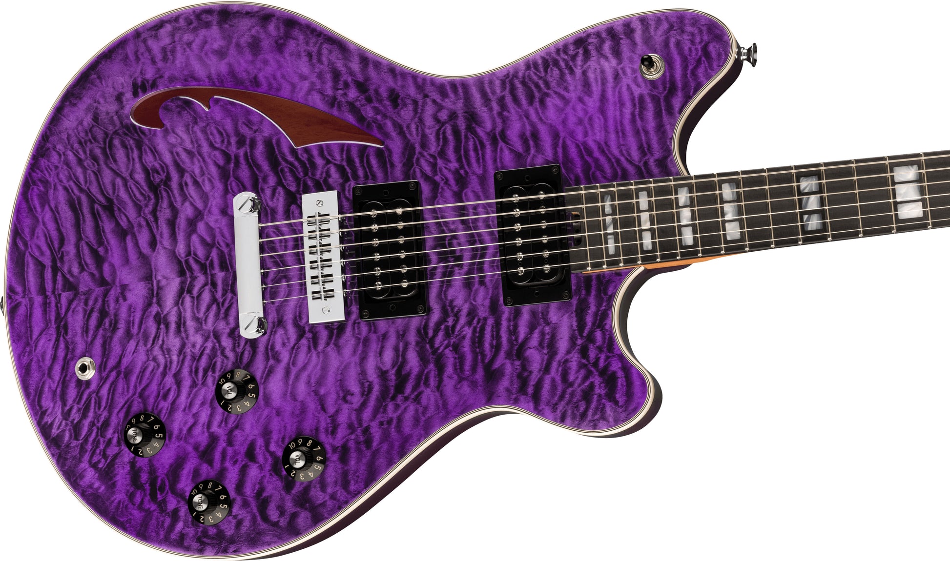 EVH Sa126 Special QM EB Guitarra Eléctrica Transparent Purple 3