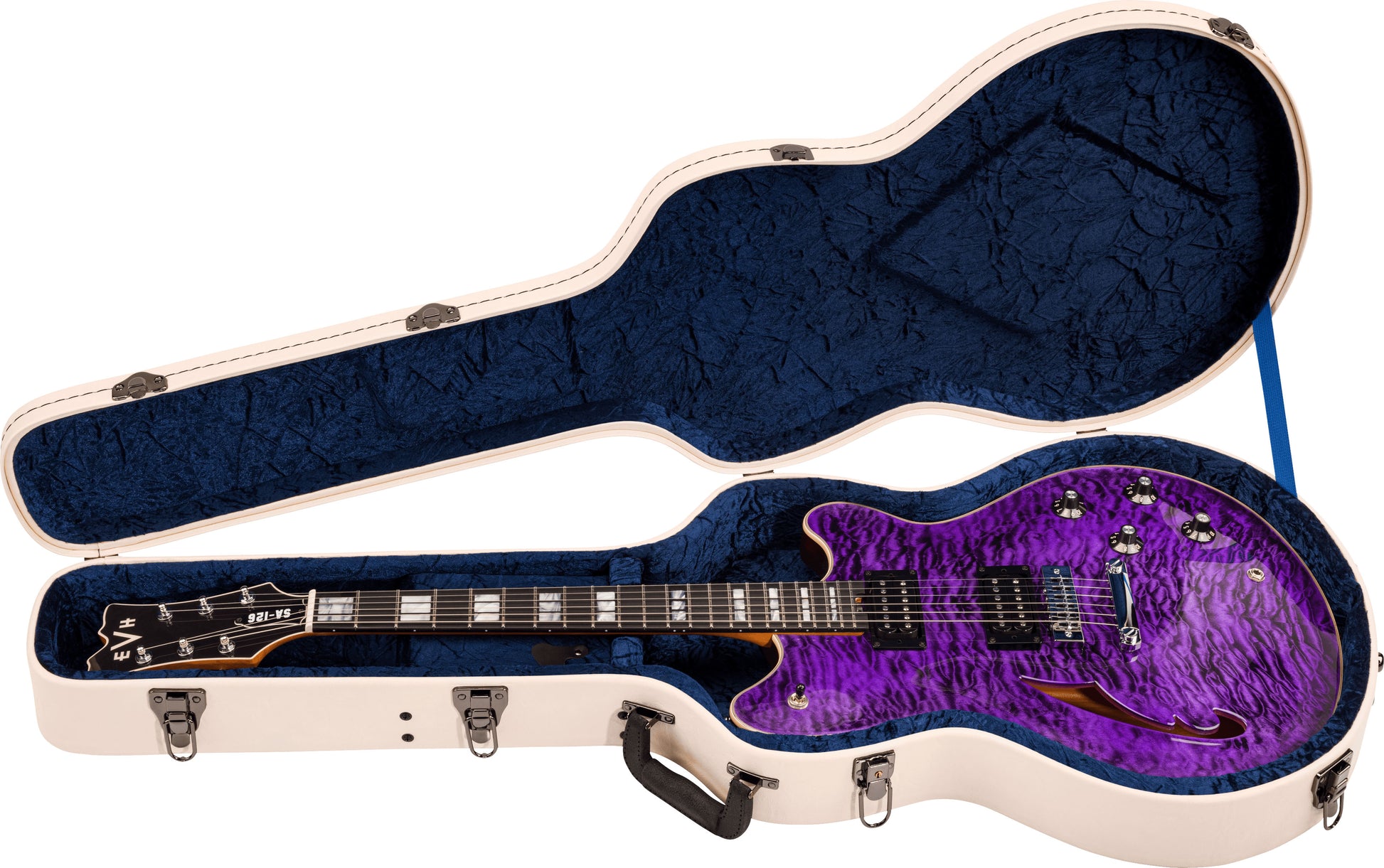 EVH Sa126 Special QM EB Guitarra Eléctrica Transparent Purple 7