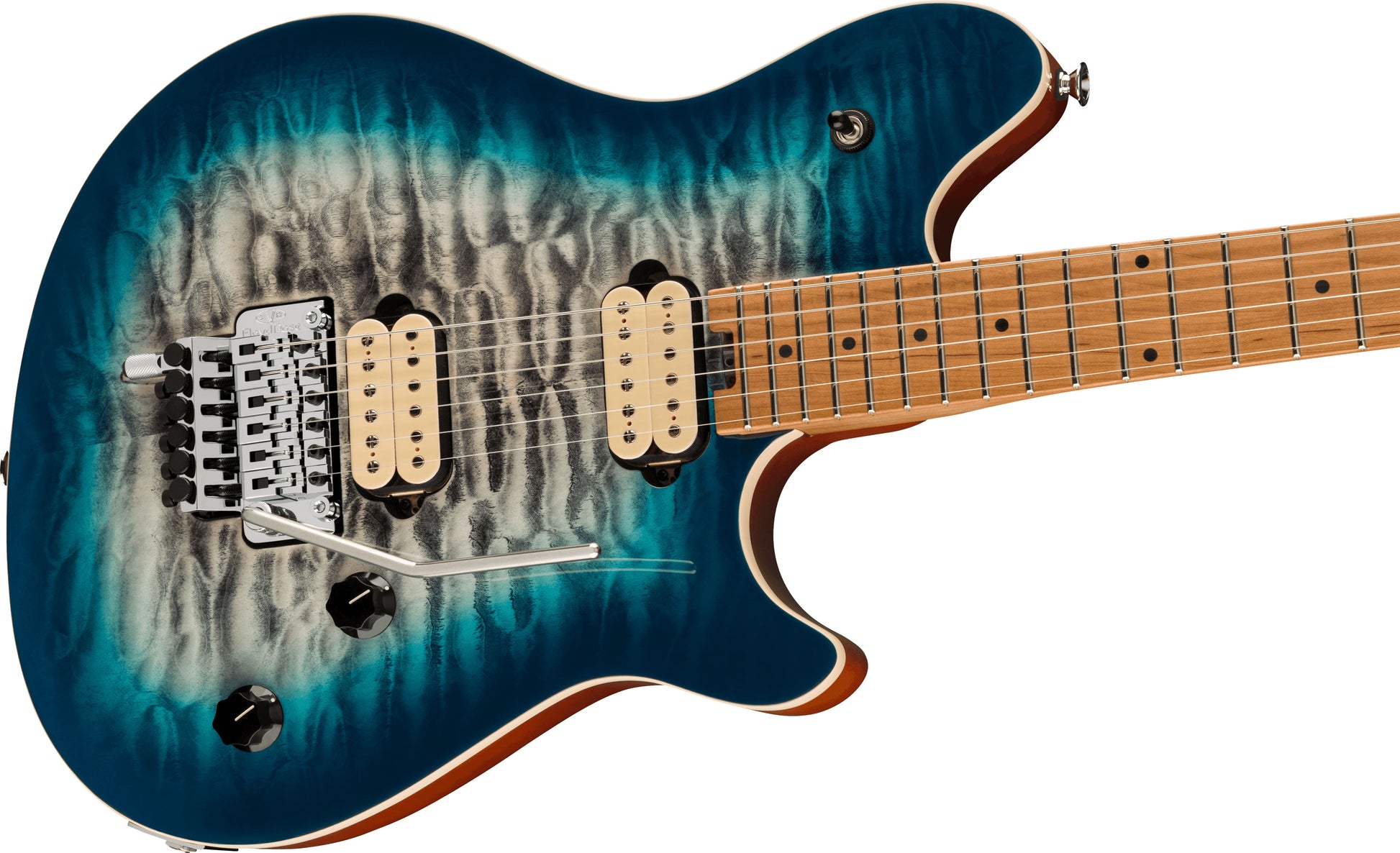 EVH Wolfgang Special QM BMN Guitarra Eléctrica Indigo Burst 3