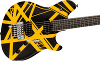 EVH Wolfgang Special Striped EB Guitarra Eléctrica Negro Amarillo 3