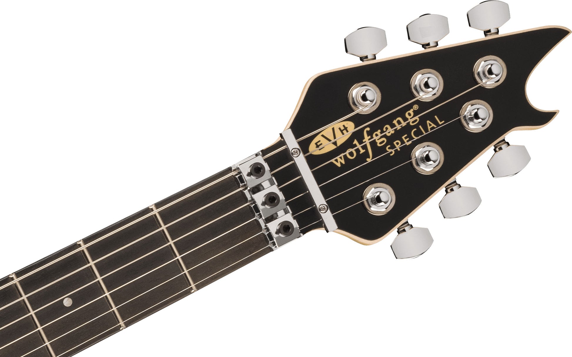 EVH Wolfgang Special Striped EB Guitarra Eléctrica Blanco Negro 5