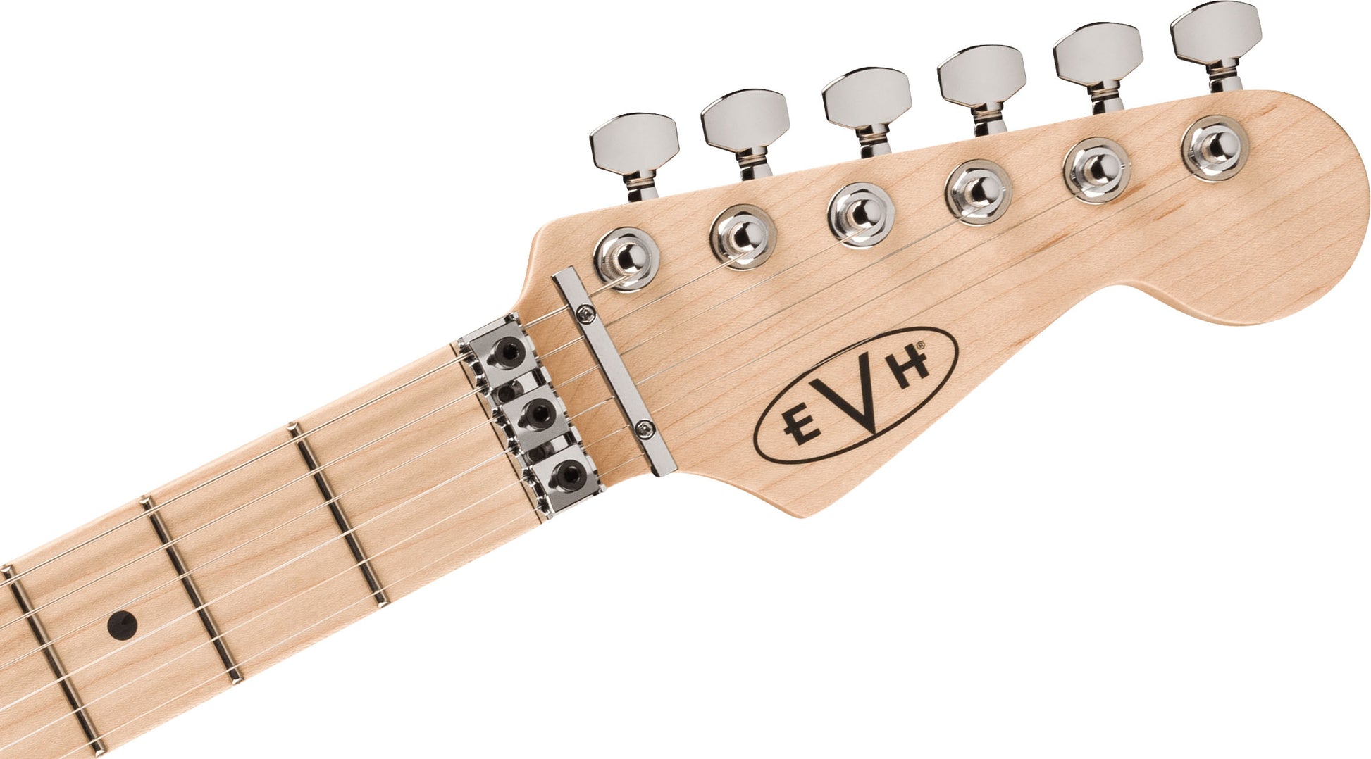 EVH Wolfgang Special Striped Circles MN Guitarra Eléctrica Blanco Negro 5