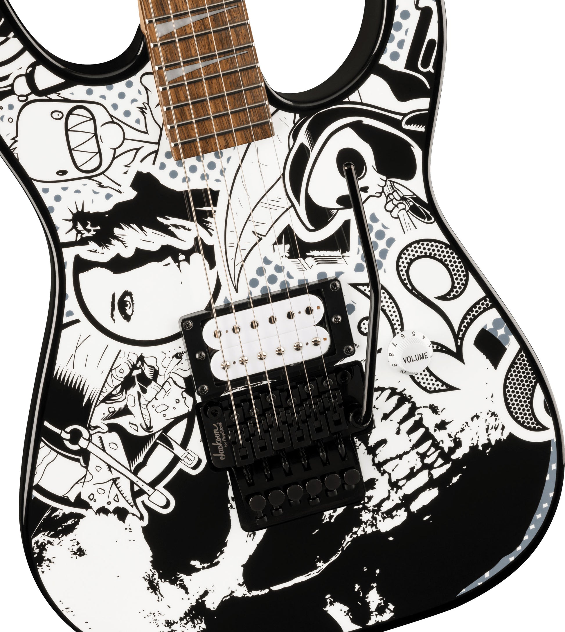 Jackson DK1 H Dinky X Series La Guitarra Eléctrica Skull Kaos 4