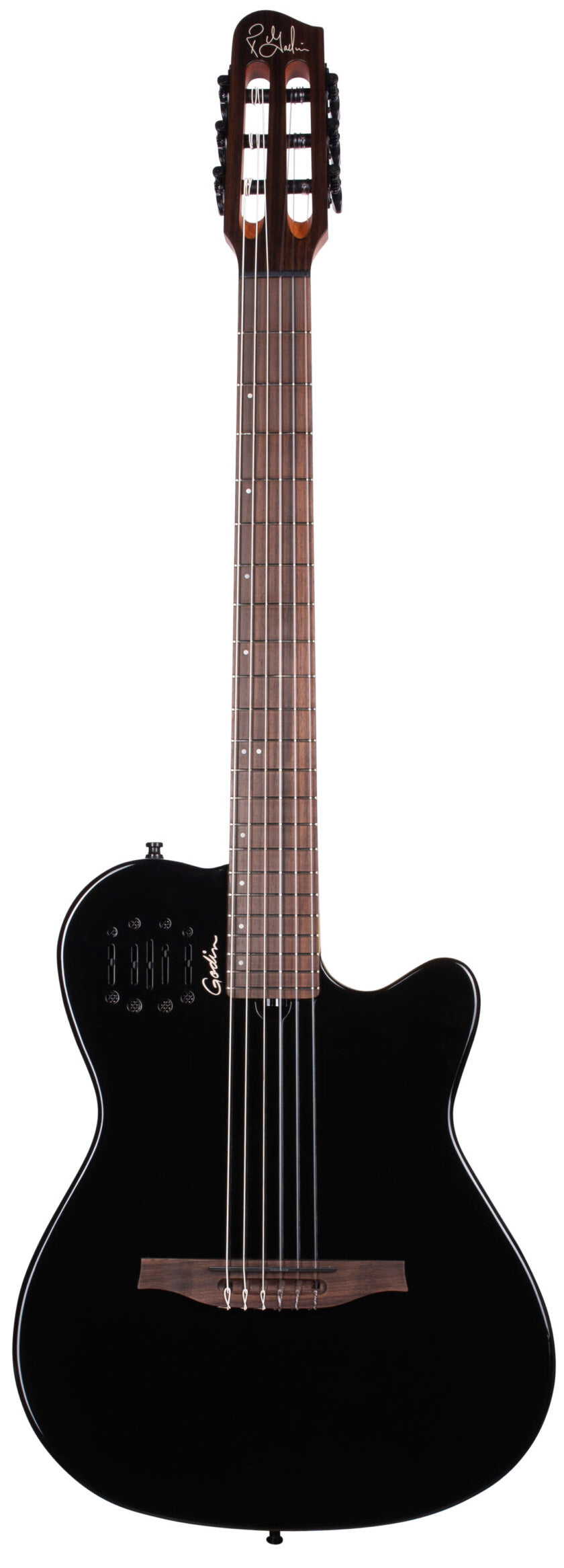 Godin Multiac Mundial OBLK Guitarra Española Electrificada Onyx Black 1