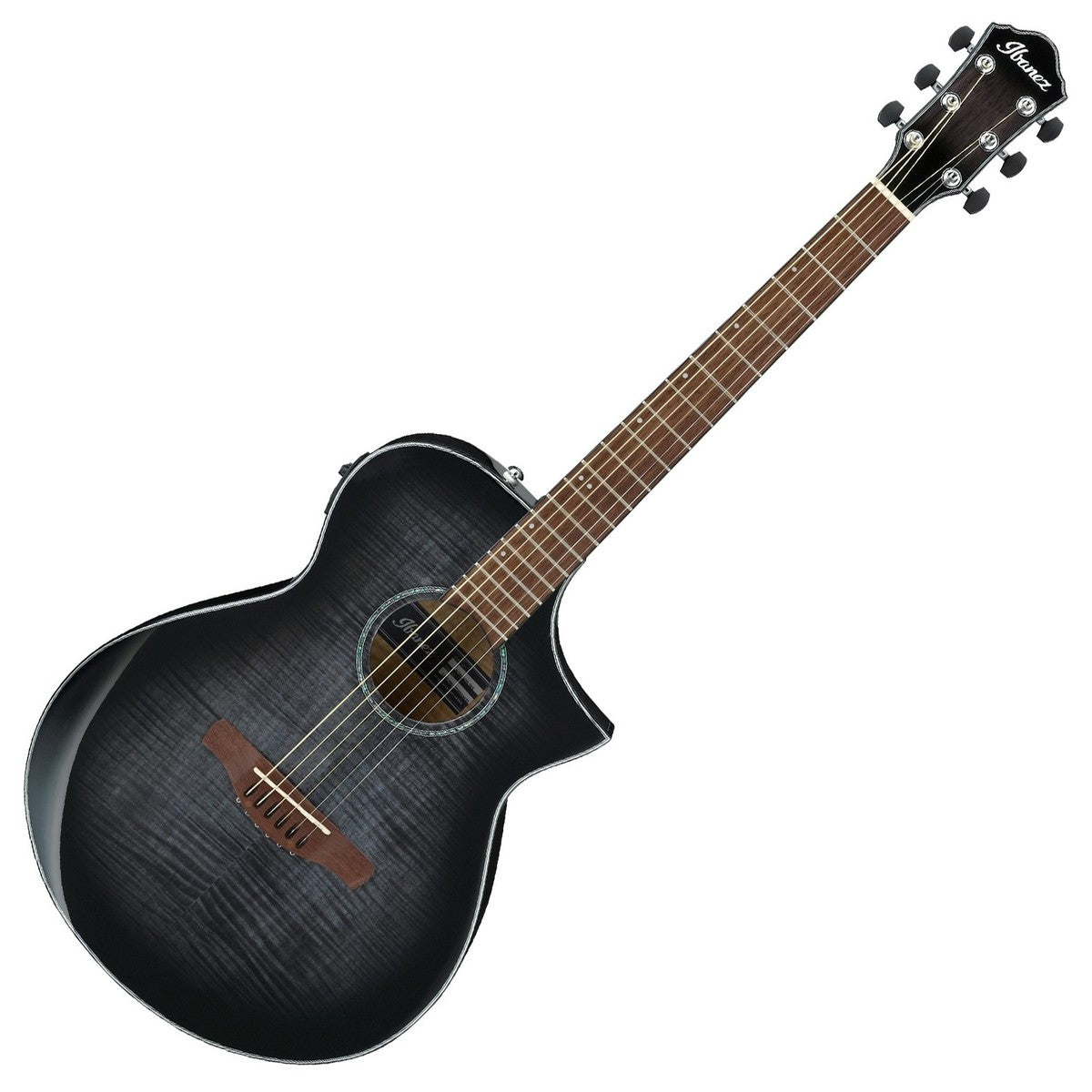 Ibanez AEWC400 TKS Guitarra Electroacústica Transparent Black Sunburst 11