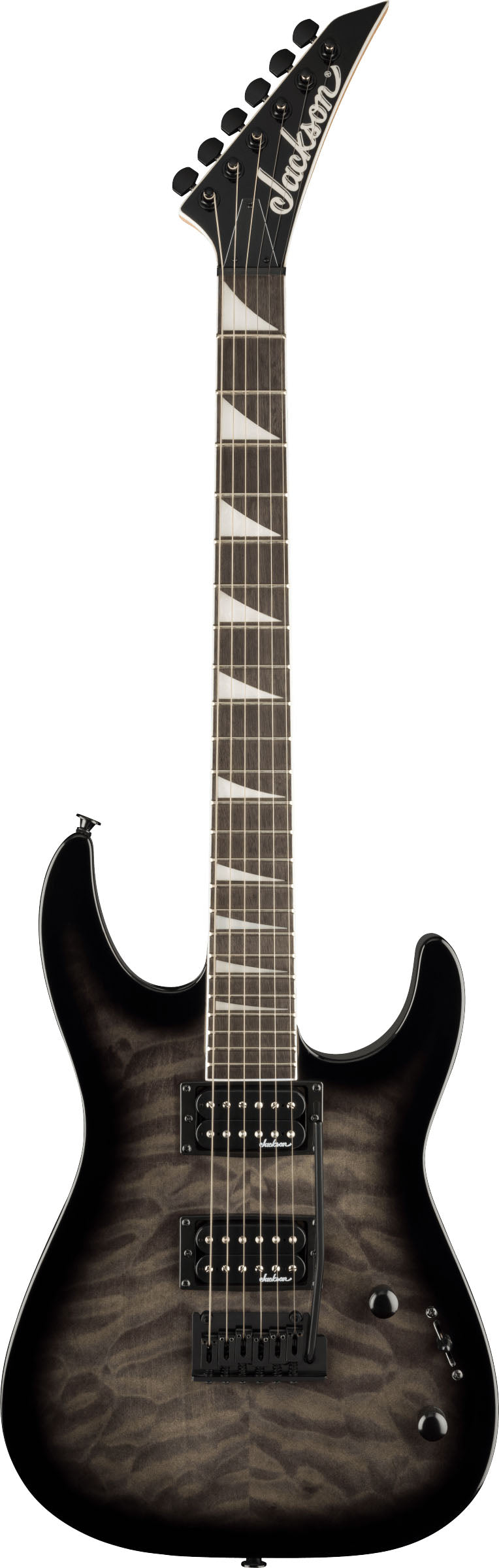 Jackson JS20 DKQ 2PT Dinky JS Series AM Guitarra Eléctrica Transparent Black Burst 1