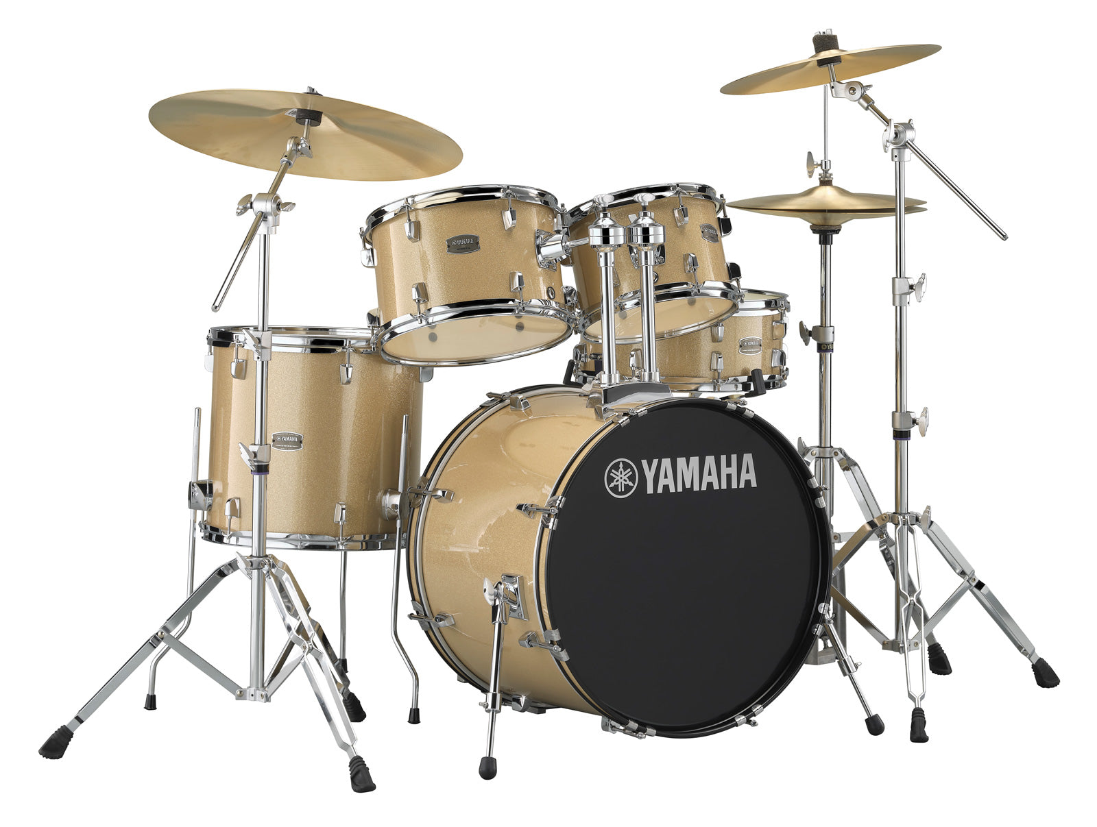 Yamaha RDP0F5 CPG CPset Rydeen Batería Acústica con Herrajes y Platos Champagne Glitter 1