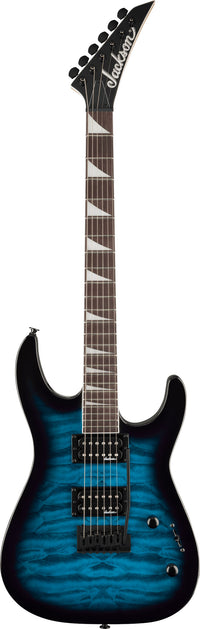 Jackson JS20 DKQ 2PT Dinky JS Series AM Guitarra Eléctrica Transparent Blue Burst 1