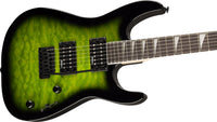 Jackson JS20 DKQ 2PT Dinky JS Series AM Guitarra Eléctrica Transparent Green Burst 3