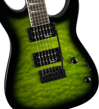 Jackson JS20 DKQ 2PT Dinky JS Series AM Guitarra Eléctrica Transparent Green Burst 4