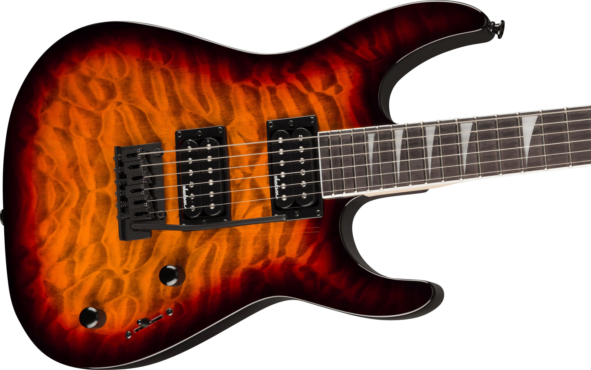 Jackson JS20 DKQ 2PT Dinky JS Series AM Guitarra Eléctrica Transparent Tobacco Burst 3