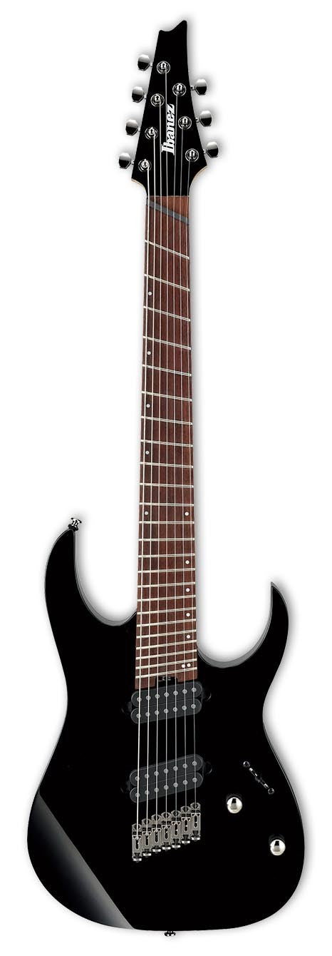 Ibanez RGMS7 BK Guitarra Eléctrica 7 Cuerdas Multi-Escala Negra 1