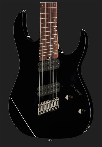 Ibanez RGMS7 BK Guitarra Eléctrica 7 Cuerdas Multi-Escala Negra 14