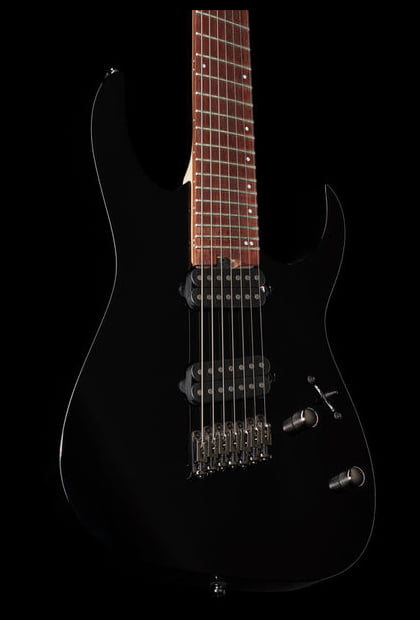 Ibanez RGMS7 BK Guitarra Eléctrica 7 Cuerdas Multi-Escala Negra 18