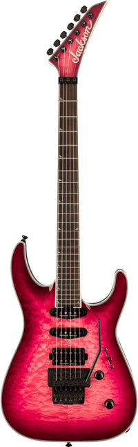 Jackson SLA3Q Soloist Pro Plus Series EB Guitarra Eléctrica Fuschia Burst 1