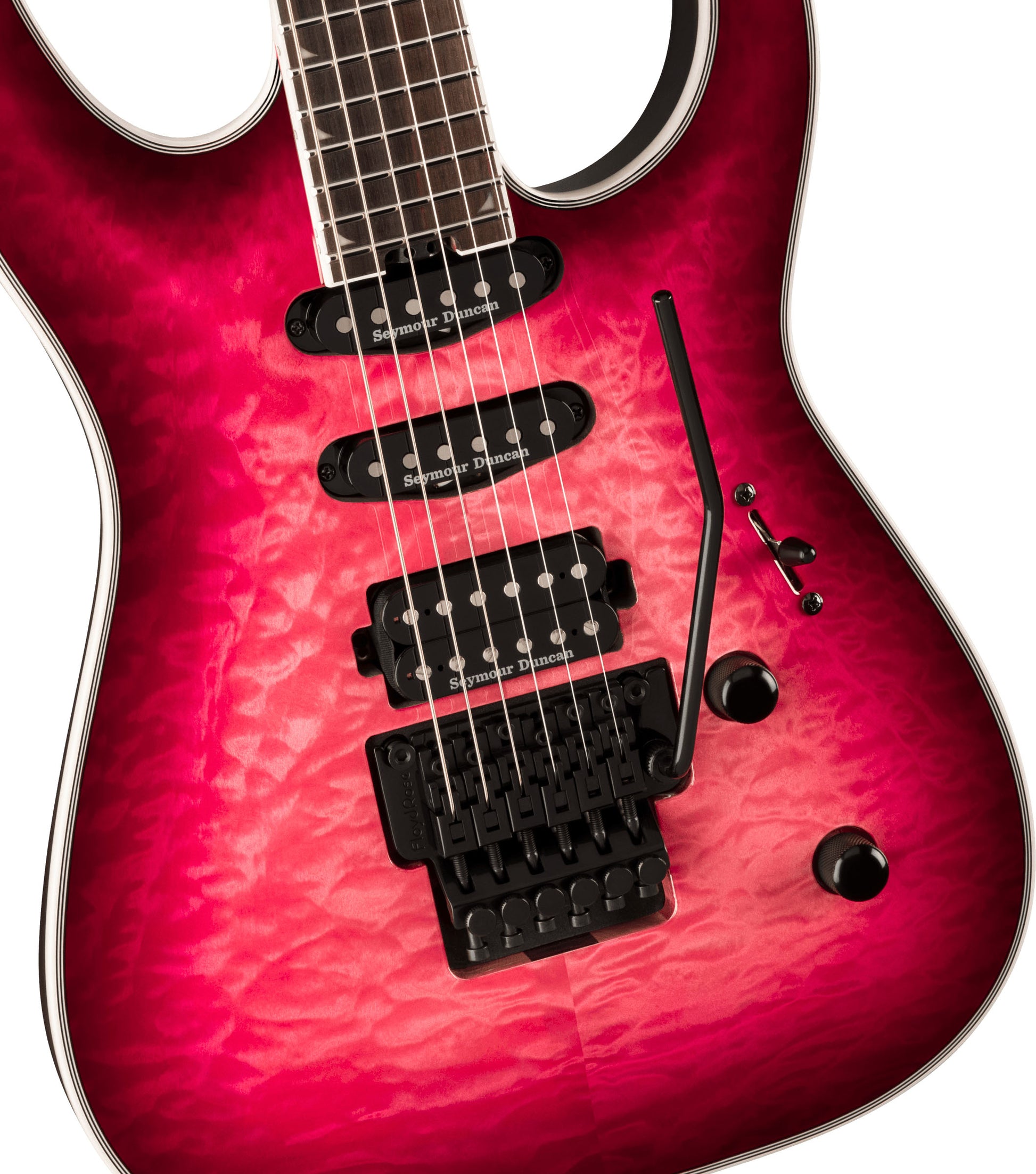 Jackson SLA3Q Soloist Pro Plus Series EB Guitarra Eléctrica Fuschia Burst 4