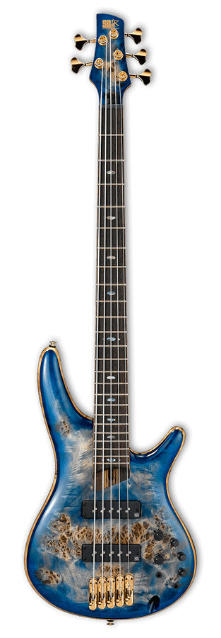 Ibanez SR2605 CBB Premium Bajo Eléctrico 5 Cuerdas Cerulean Blue Burst 1