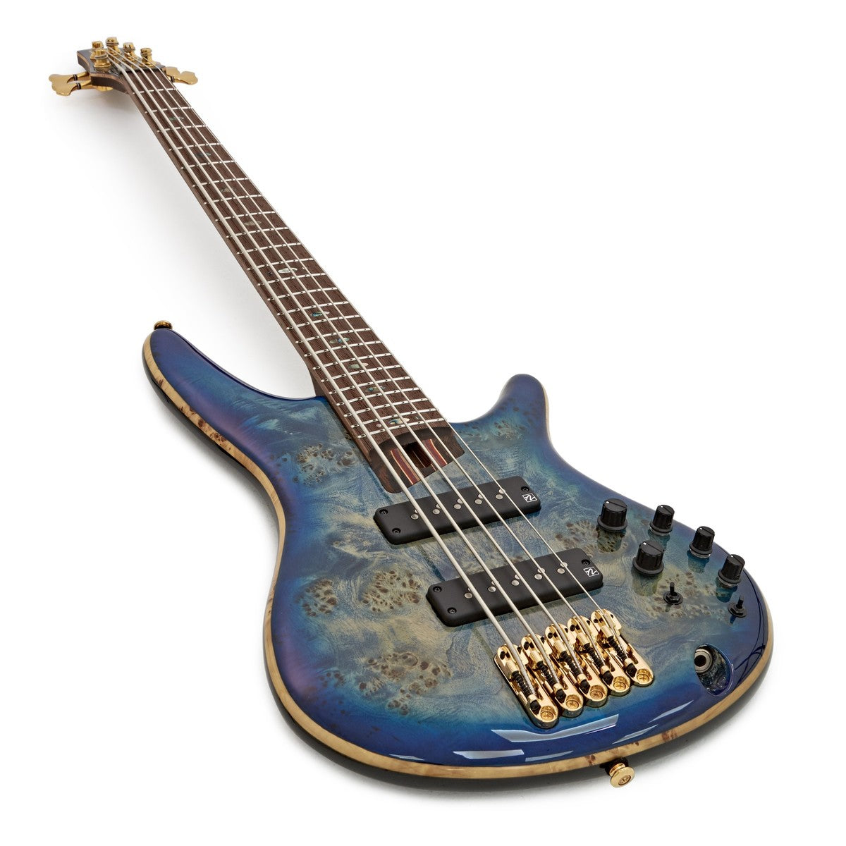 Ibanez SR2605 CBB Premium Bajo Eléctrico 5 Cuerdas Cerulean Blue Burst 3