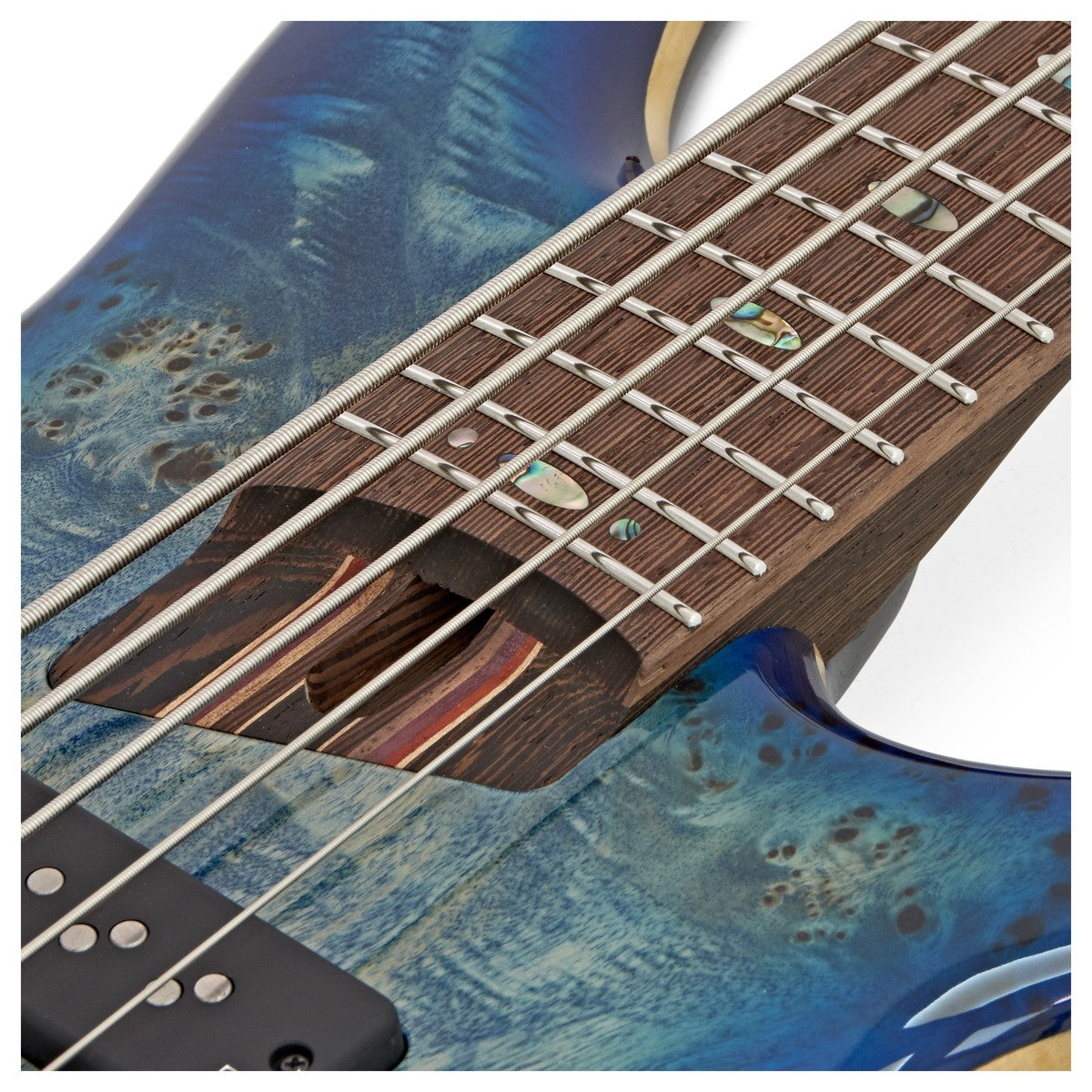 Ibanez SR2605 CBB Premium Bajo Eléctrico 5 Cuerdas Cerulean Blue Burst 5