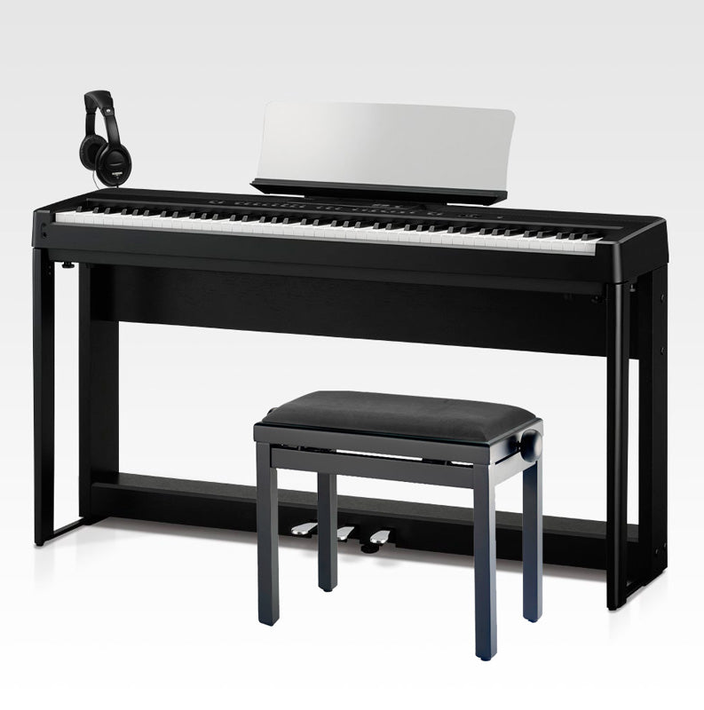 Kawai -Pack- ES520 BLK Piano Digital Negro + Soporte + Pedalera + Banqueta y Auriculares 1