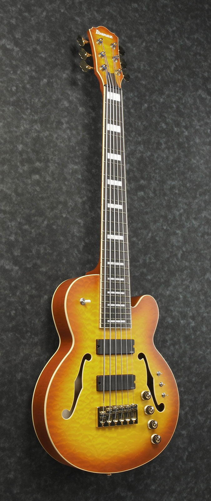 Ibanez TCB1006 ALM Signature Thundercat Bajo Eléctrico 6 Cuerdas Autumn Leaf Burst Matte 2