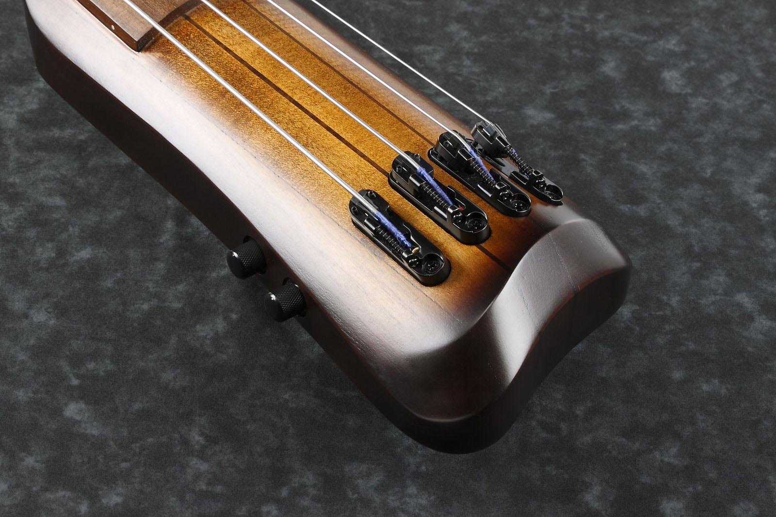 Ibanez UB804 MOB Bass Workshop Fretless Contrabajo Eléctrico con Soporte y Funda 16