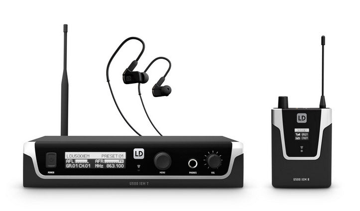 Ld Systems U505 IEM HP Sistema Inalámbrico de Monitoraje Inear con Auriculares 1