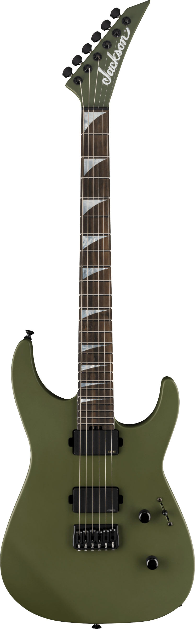 Jackson SL2MG HT Soloist American Series EB Guitarra Eléctrica Matte Army Drab 1