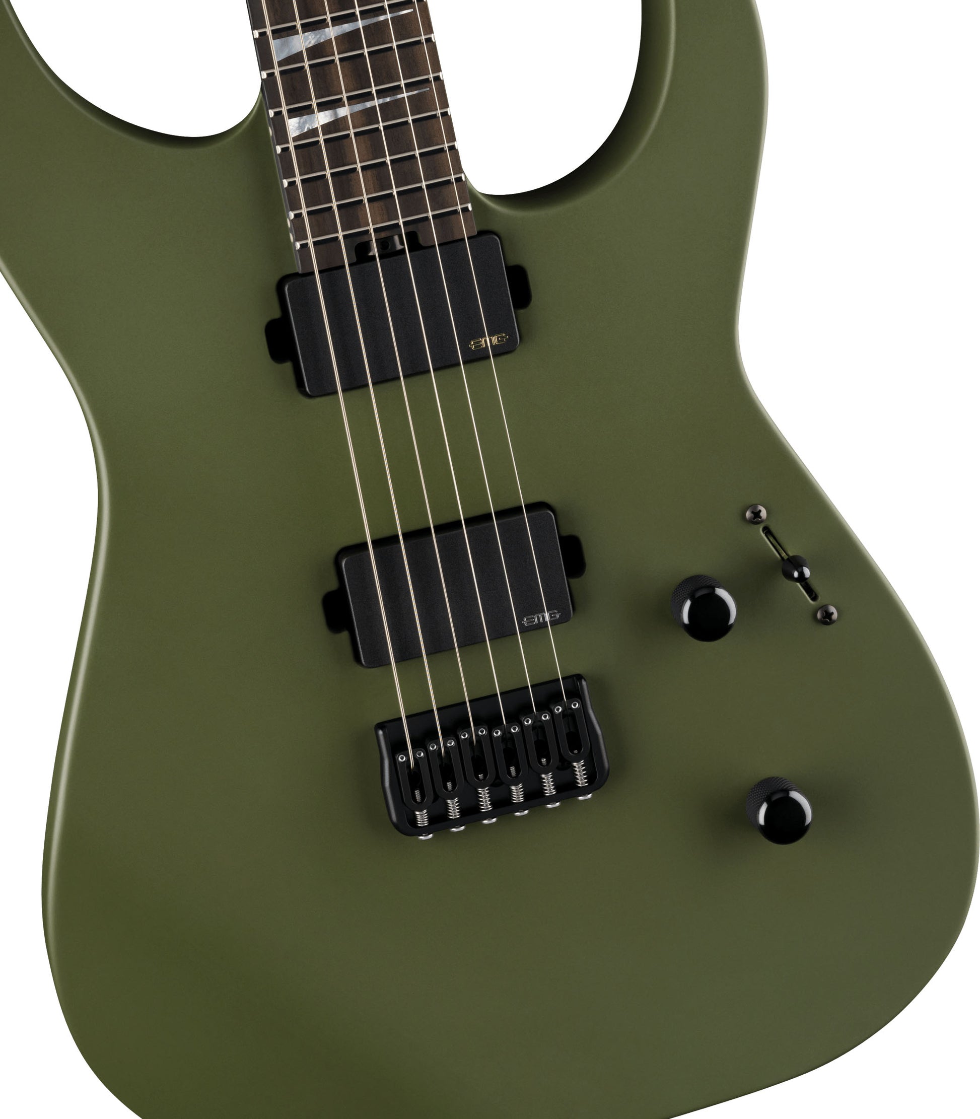 Jackson SL2MG HT Soloist American Series EB Guitarra Eléctrica Matte Army Drab 4