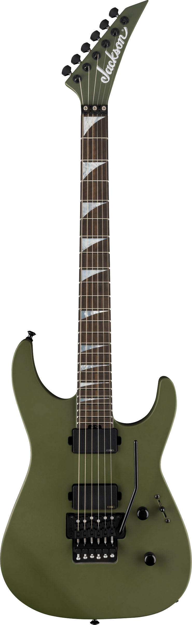 Jackson SL2MG Soloist American Series EB Guitarra Eléctrica Matte Army Drab 1