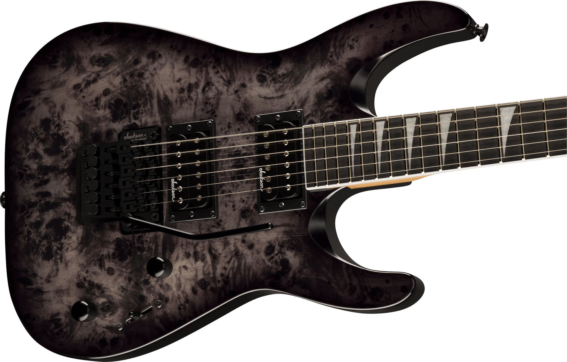 Jackson JS32 DKAP Dinky JS Series AM Guitarra Eléctrica Transparent Black 3