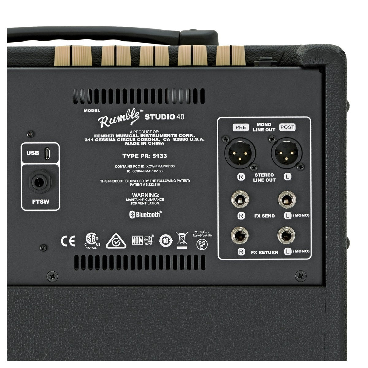 Fender Rumble Studio 40 Amplificador Bajo 6