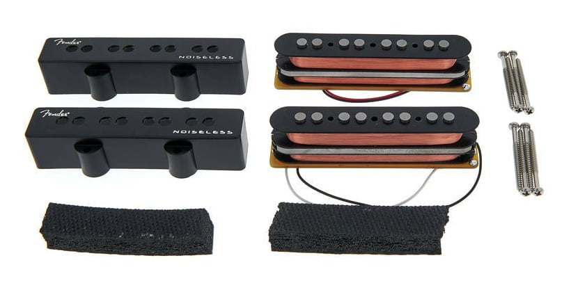 Fender 0992262000 Gen4 Noiseless Jazz Bass Pickups Set Pastillas Bajo 4