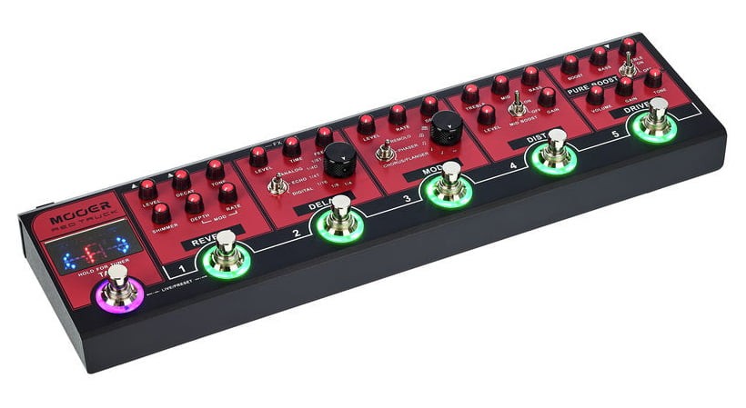 Mooer Red Truck Pedalera Multiefectos Guitarra 2