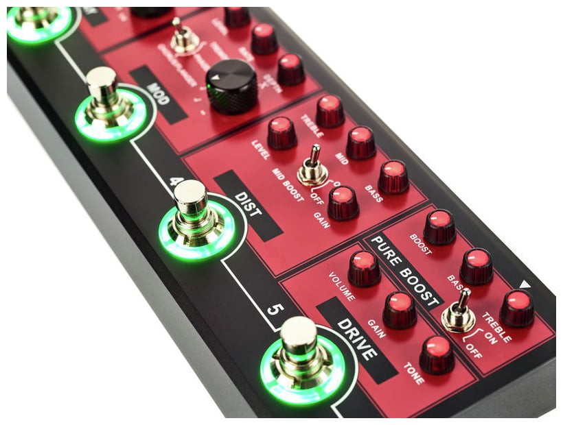 Mooer Red Truck Pedalera Multiefectos Guitarra 8