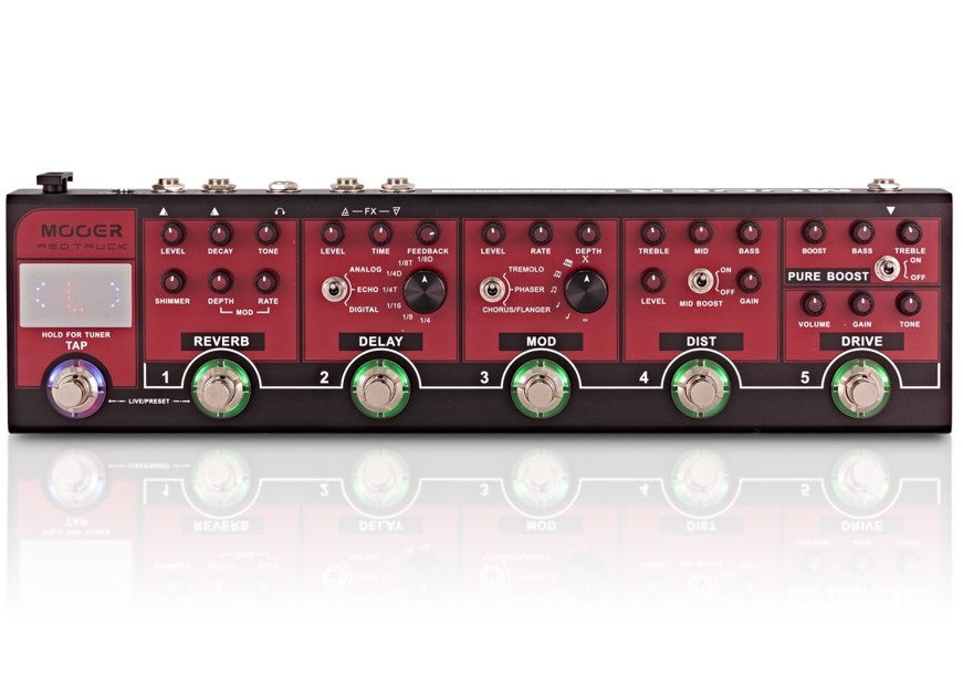 Mooer Red Truck Pedalera Multiefectos Guitarra 12