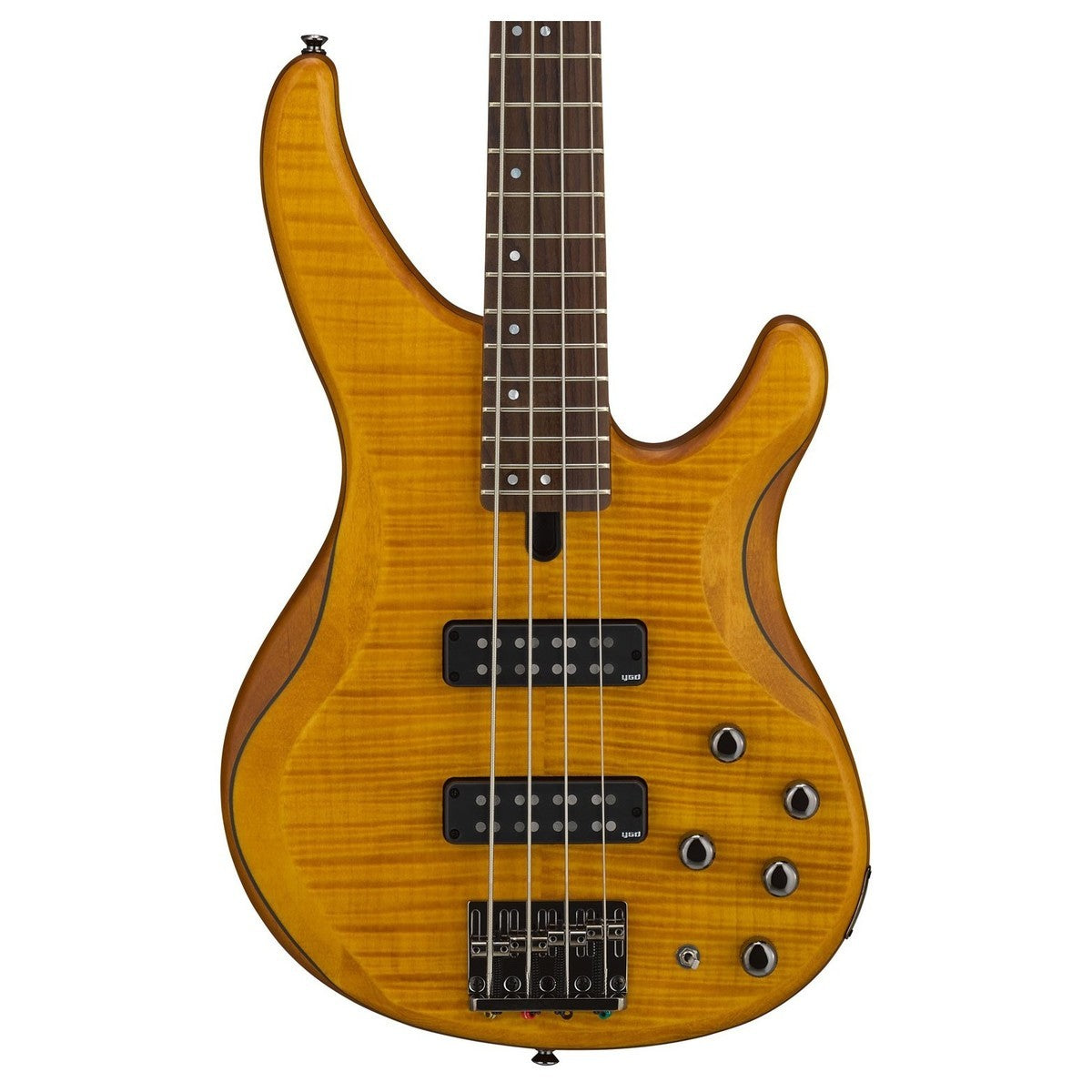 Yamaha TRBX604 FM MAM Bajo Eléctrico Matte Amber 4