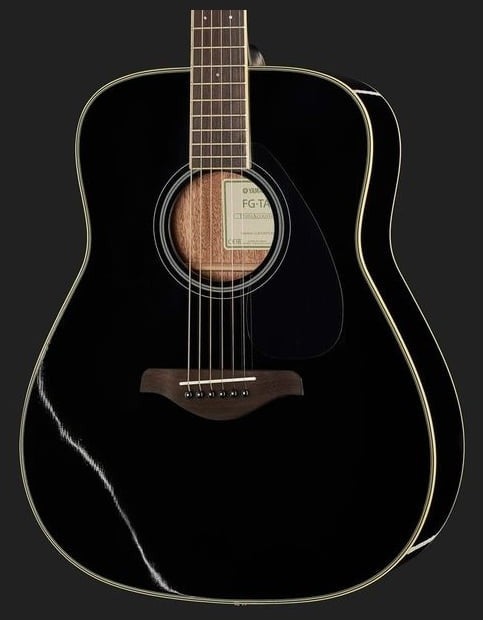 Yamaha FGTA BL Transacoustic Guitarra Electroacústica Western Negra 3