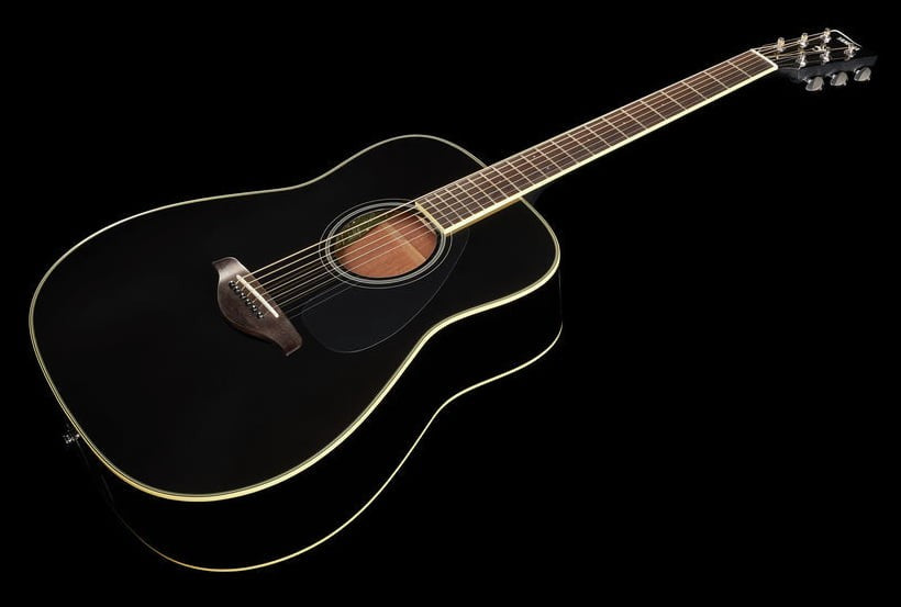 Yamaha FGTA BL Transacoustic Guitarra Electroacústica Western Negra 9