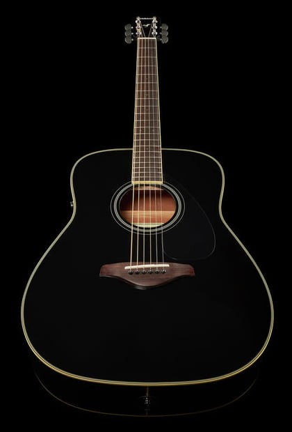 Yamaha FGTA BL Transacoustic Guitarra Electroacústica Western Negra 12