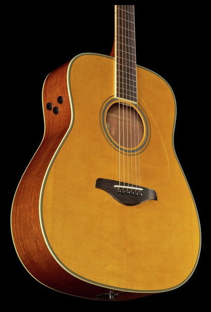 Yamaha FGTA VT Transacoustic Guitarra Electroacústica Western Natural 10