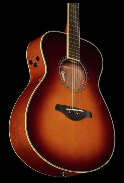 Yamaha FSTA BS Transacoustic Guitarra Electroacústica Concierto Brown Sunburst 8