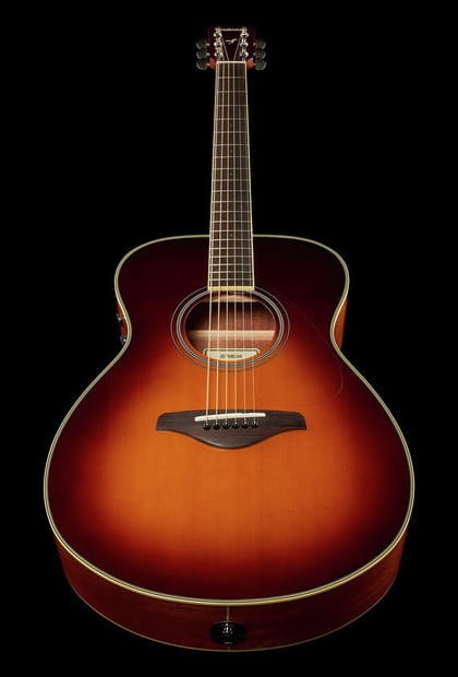 Yamaha FSTA BS Transacoustic Guitarra Electroacústica Concierto Brown Sunburst 13