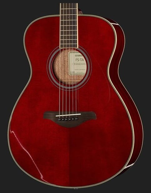 Yamaha FSTA RR Transacoustic Guitarra Electroacústica Concierto Rusty Red 3