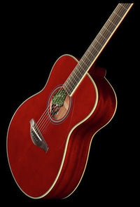 Yamaha FSTA RR Transacoustic Guitarra Electroacústica Concierto Rusty Red 11