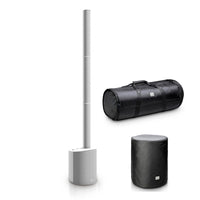 LD Systems -Pack- Sistema de Sonido Maui 5 Go WH Blanco con Fundas para Columna y Subwoofer 1